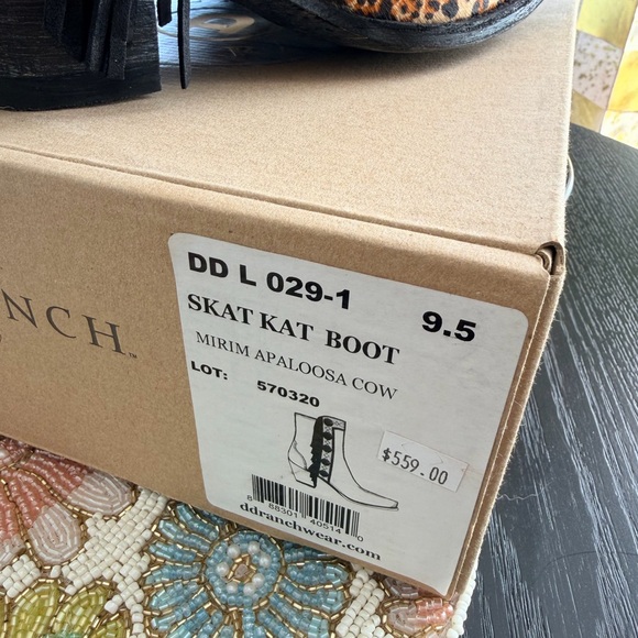 Double D Ranch Leopard and Snakeskin Heeled Boots “Skat Kat Boot” - Picture 5 of 5